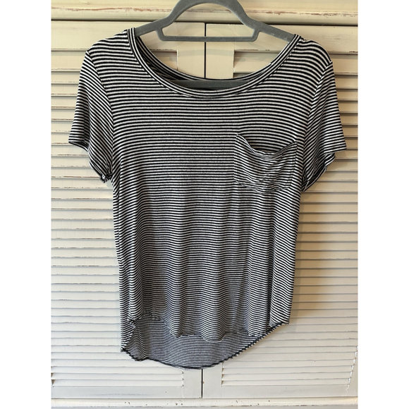 Hollister Women’s Striped Pocket Tee - Size Small - Picture 1 of 6